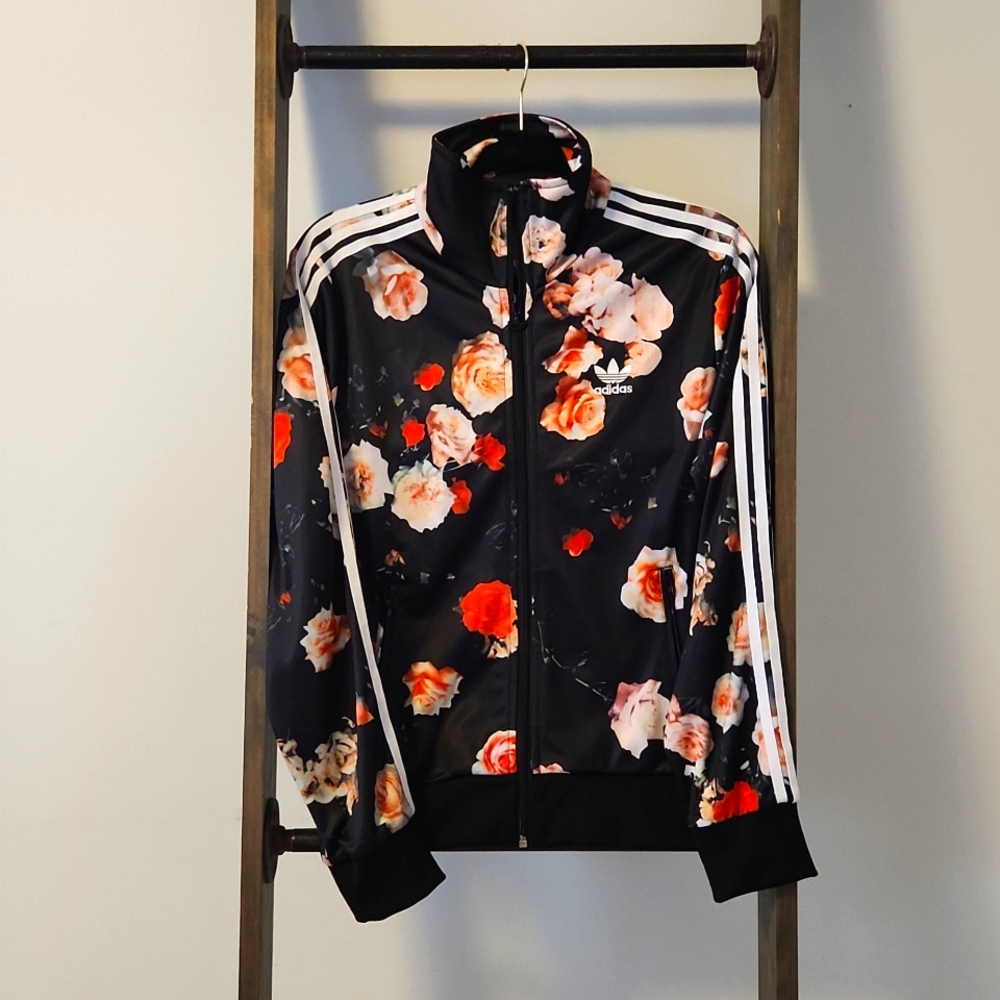 Lightweight Floral Adidas Jacket